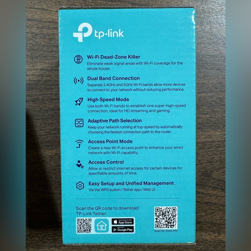 TP-Link RE315 AC1200 Mesh Wi-Fi Extender - Extend Any Router – Used - Picture 2 of 7